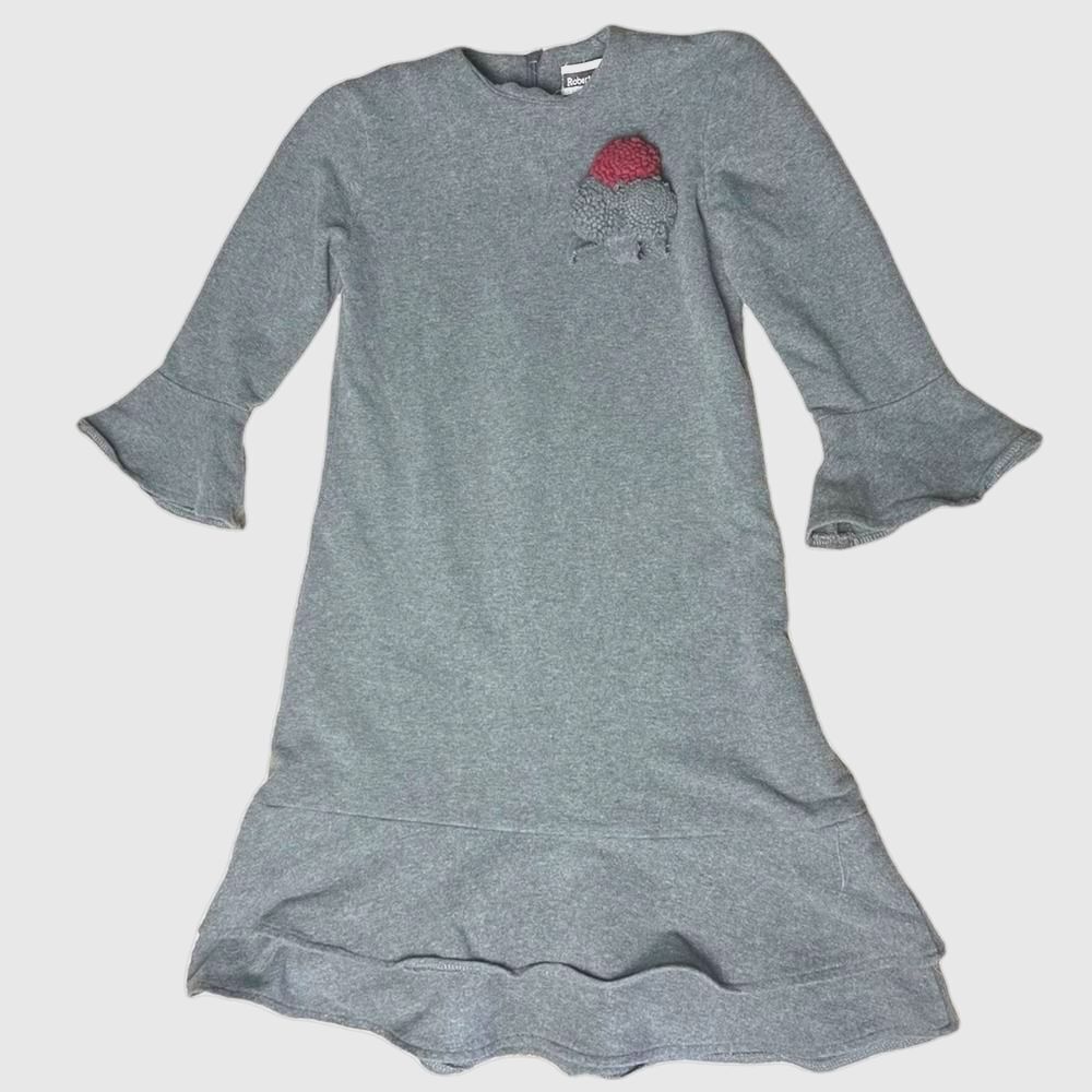 Roberta di Roma Girls Cotton Flutter Bell Sleeve Tiered Dress 8